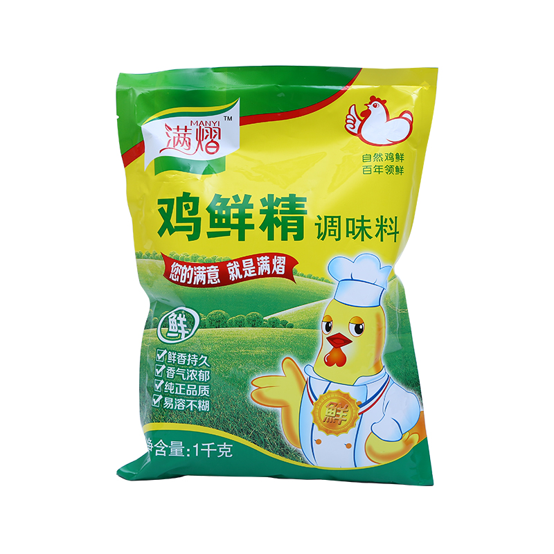 满熠大袋土鸡精调味料 1000g整箱散装味精大袋饭店专用调料1kg - 图3