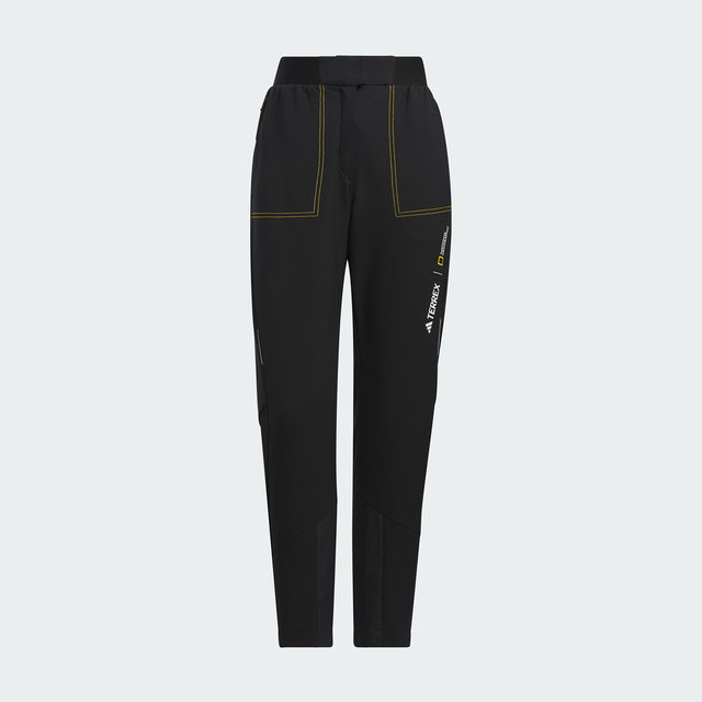 Adidas Adidas trousers National Geographic joint women's outdoor sports and leisure soft shell pants IL8987