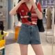 3I3R117 tag 735 Xiaodisu dzzit counter genuine 2024 autumn women's denim shorts hot