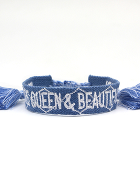 流苏毛边手链文艺啦啦队个性抽拉