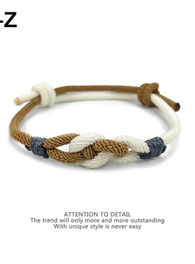 八字同心结手链小众设计手工编织可调节情侣闺蜜中国风学生手绳女