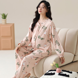 ROVO秋冬孕妇月子服睡衣长袖哺乳家居服