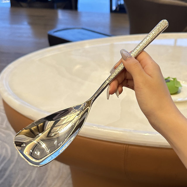 Dining spoon 18/10 stainless steel rice scoop