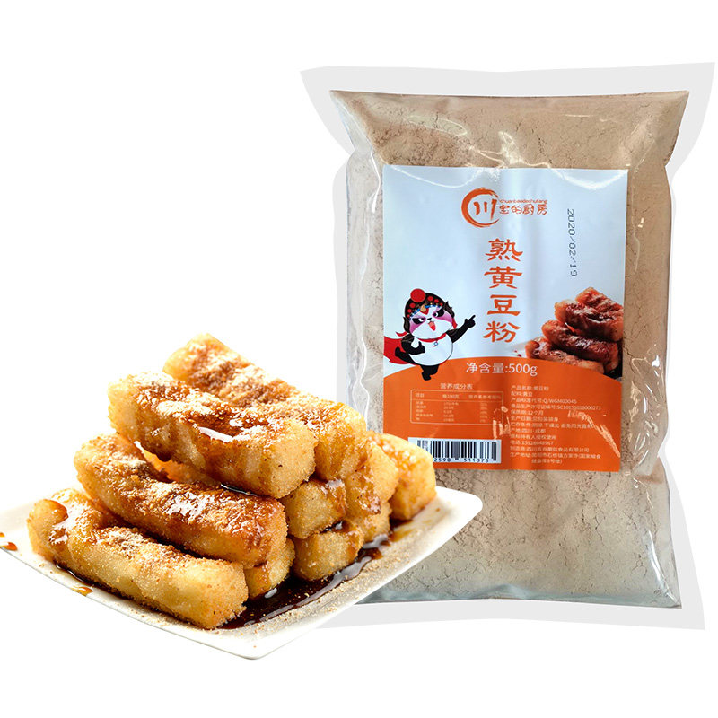 川宝的厨房熟黄豆粉500g烘焙原料 巴蜀川宝食品黄豆