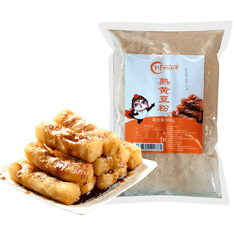 川宝的厨房熟黄豆粉500g烘焙原料 巴蜀川宝食品黄豆