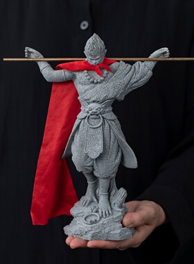 国潮斗战胜佛齐天大圣孙悟空摆件家居玄关桌面装饰工艺品鱼缸造景