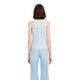 2025 New Bright Blue Halter Neck Lace Top