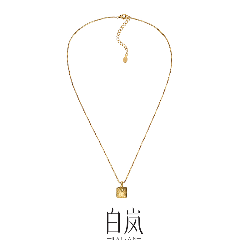 白岚鸣沙项链925银新款毛衣链女小众轻奢饰品精致高级首饰XL5701 - 图3