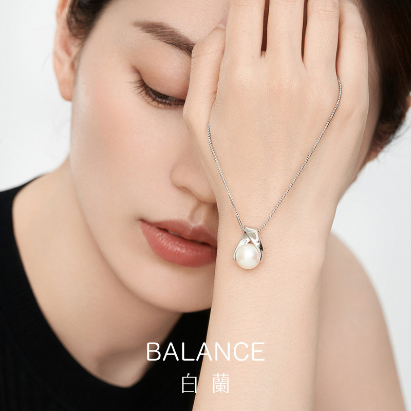 bn白兰淡水珍珠2022年新款纯银项链 bn项链