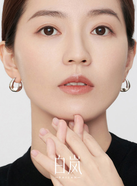 耳环白岚耳钉气质925银女