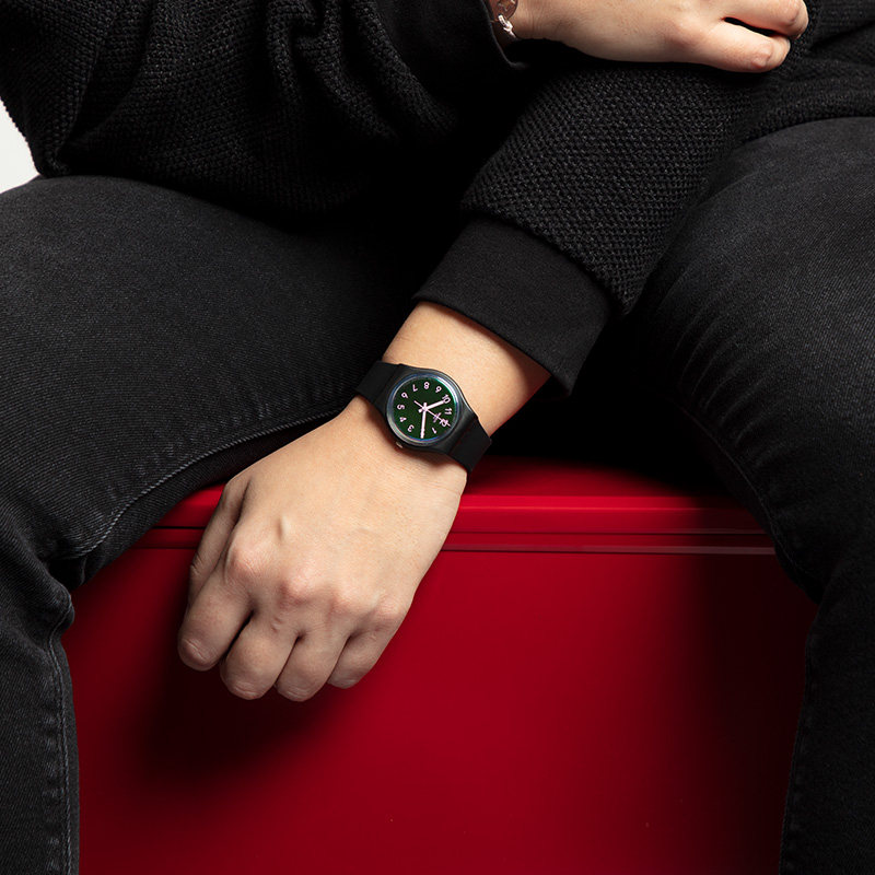 swatch瑞士男士女士镭射炫彩手表 Swatch斯沃琪瑞士腕表