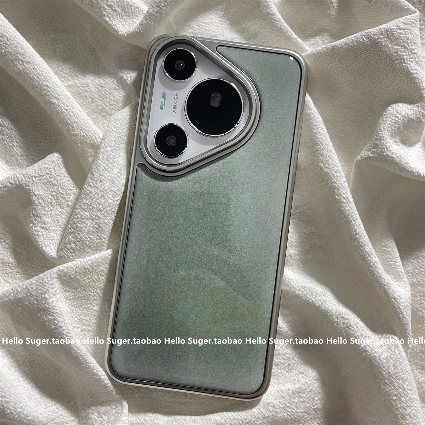 高级感绿黄晕染适用华为mate70pro+手机壳pura80pro电镀滴胶新款mate60pro小众个性pura70pro保护套mate60女 - 图1