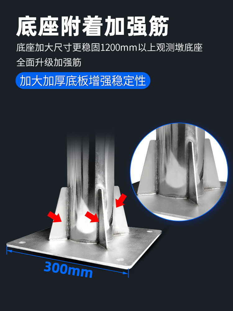 全站仪观测墩304不锈钢强制对中盘基座沉降观测对中器全站仪站桩 - 图0