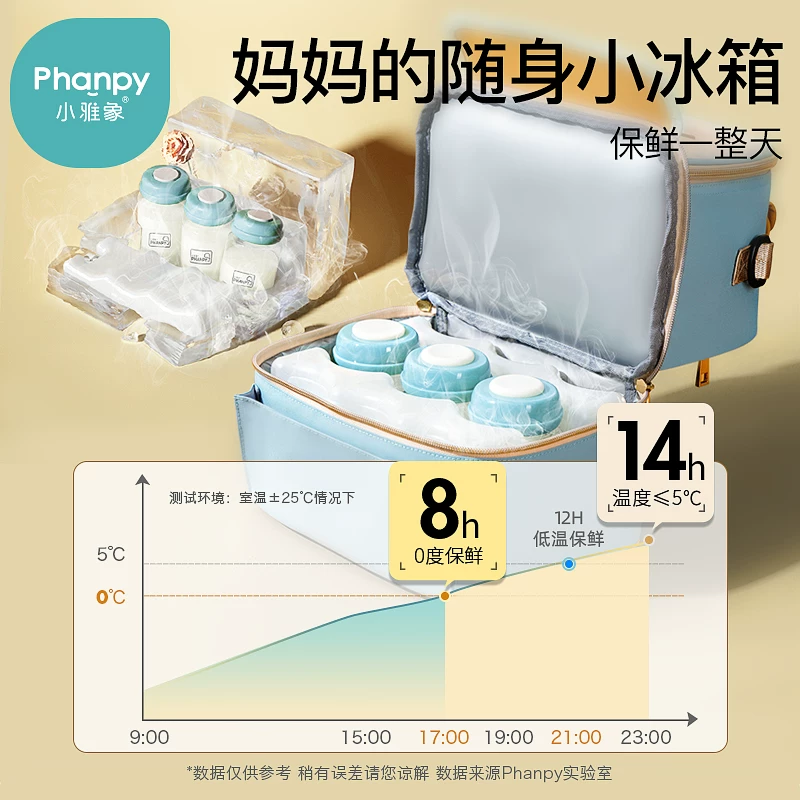 小雅象 Handheld cooled breast pump, storage system, equipment, thermos