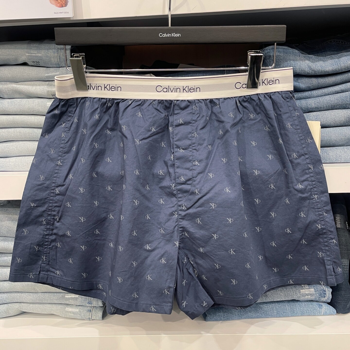 CK Calvin Klein 男士休闲撞色格子透气舒适四角内裤阿罗裤 1条装,淘宝优惠券,粉丝福利购,淘宝优惠卷