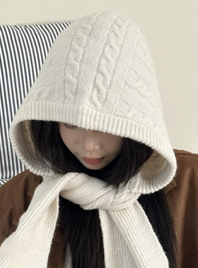 冬季女巴拉克拉法帽围巾一体保暖