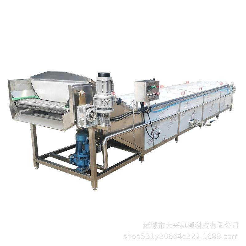 商用毛豆漂烫机 猪肉丸子蒸煮线 全自动蔬菜清洗漂烫冷却流水线,淘宝优惠券,粉丝福利购,淘宝优惠卷