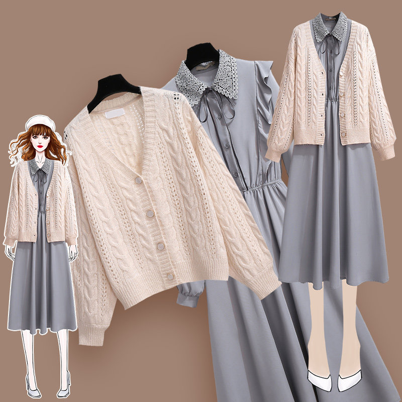 轻熟风连衣裙2020年秋季套装裙子 盟蔻连衣裙