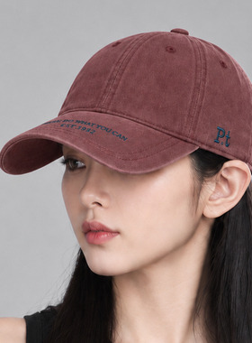 复古刺绣字母棒球帽男女