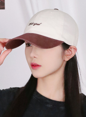 时尚休闲显肤白棒球帽女