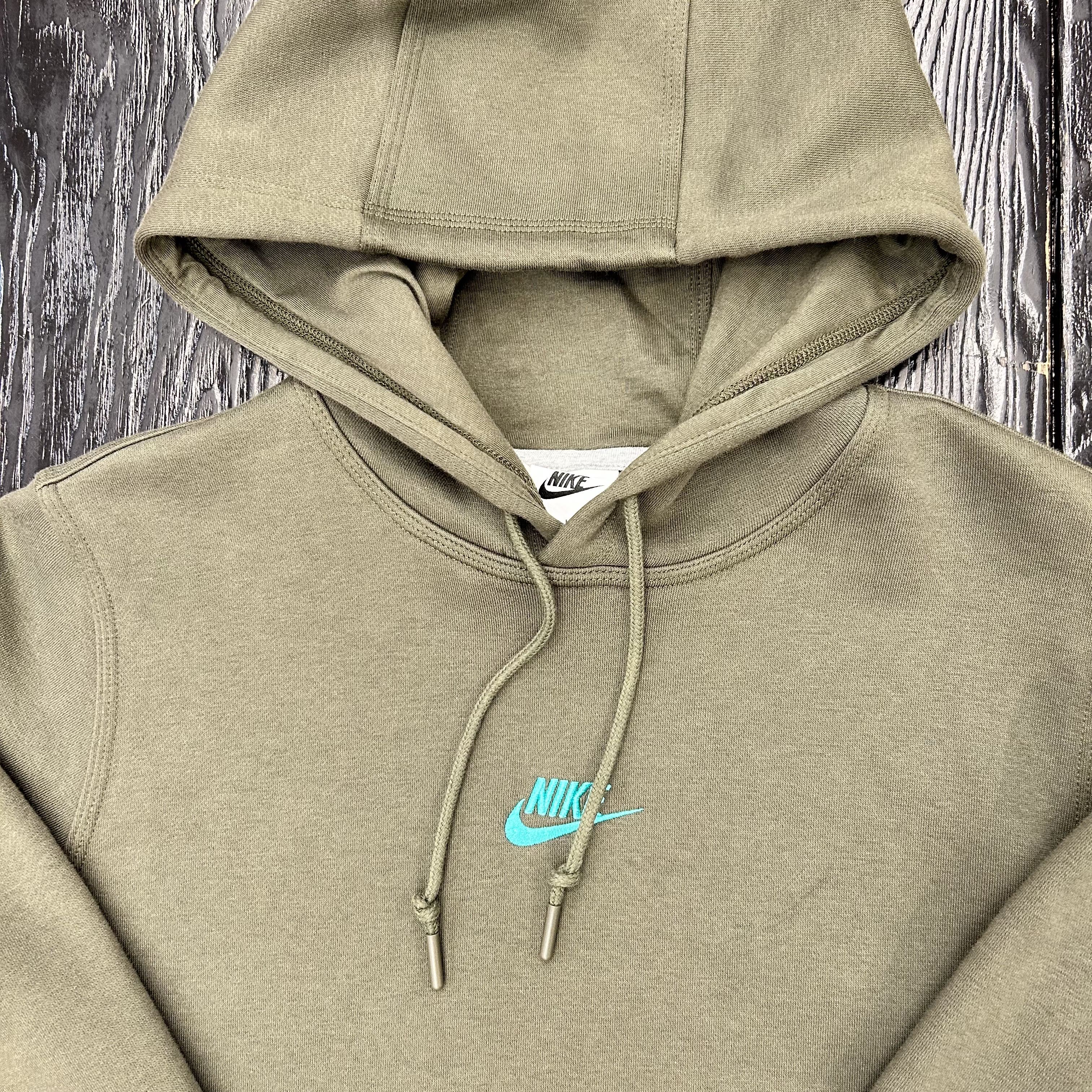 Nike/耐克秋冬新款小标针织加绒保暖连帽运动休闲套头卫衣FV8589 - 图3