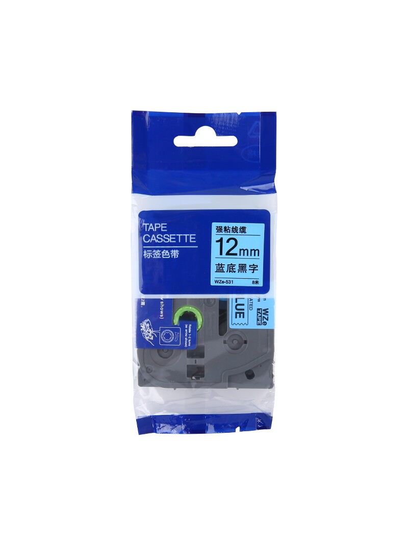 适用兄弟标签机色带12mm tze-611 tze-211 tze-231 pt-e100b打标机ptouch不干胶色带6mm pt-1010标签打印色带