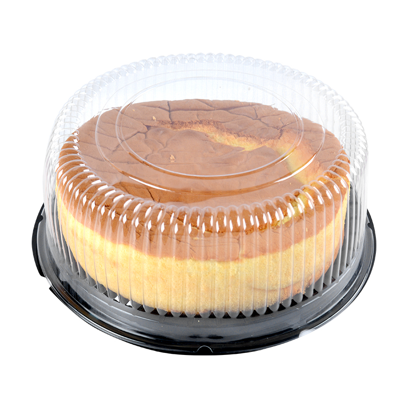 蛋糕胚包装盒6寸8寸圆形透明戚风蛋糕盒网红塑料生日小蛋糕盒子-图3