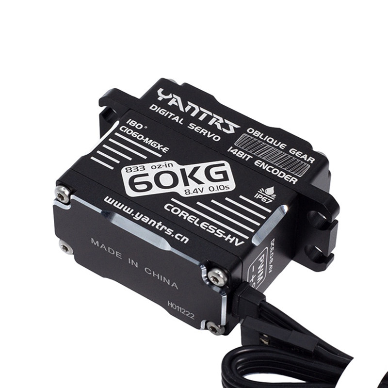 YANTRS言创斜齿60KG70Kg空心杯高速磁编码8.4V高扭防水舵机C1060,淘宝优惠券,粉丝福利购,淘宝优惠卷