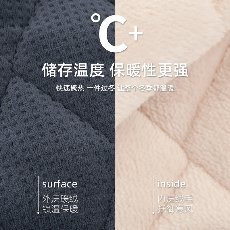 浪莎男士睡衣珊瑚绒冬季秋冬款三层夹棉袄加厚加绒保暖家居服套装,淘宝优惠券,粉丝福利购,淘宝优惠卷