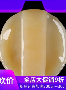 和田玉糖白玉兽头皮带扣玉石玉器男款腰带扣含证书75gdcl