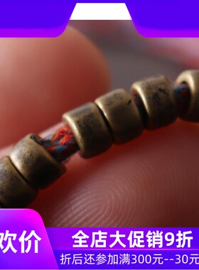 藏式黄铜金刚铃杵手串侧挂 108颗佛珠念珠手串挂件 手作diy挂饰qb
