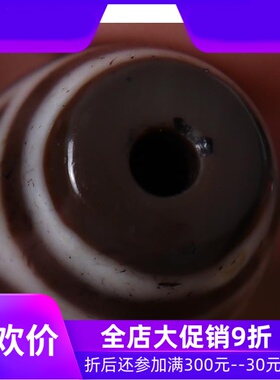 【收藏孤品】原矿西藏三眼天珠 至油润天然老天珠项链 西藏真品