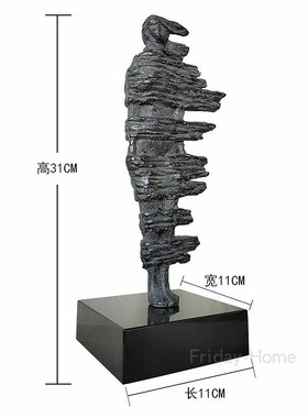 美式风抽象售楼处艺术人物雕塑