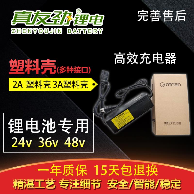 锂电池专用塑壳铝壳充电器智能12V24V36V48V60V72V84V2A3A5A8A - 图1