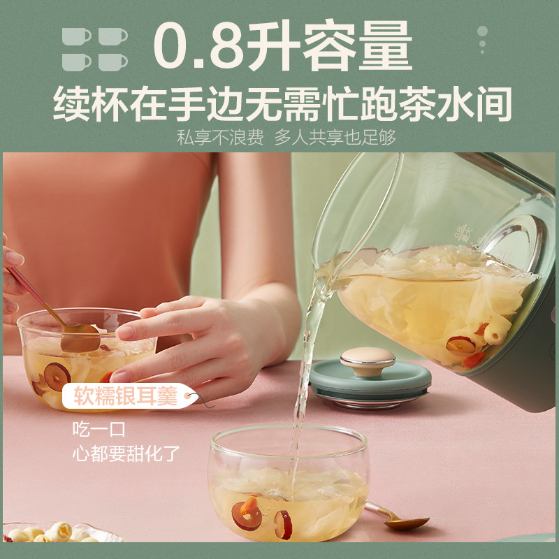 小熊办公室mini小型家用玻璃养生壶 小熊妙想养生壶/煎药壶