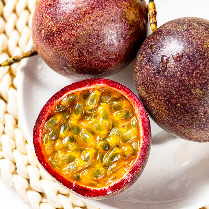 紫皮大果5斤包邮新鲜鸡蛋当季果酱 鲜蜂队百香果