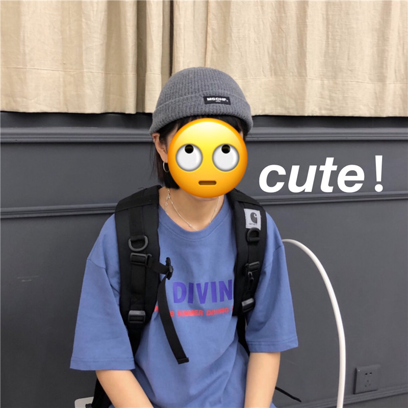 2020春夏新款韩版纯棉字母白色t恤 红续T恤