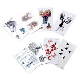 丽姝 Капли клейк -наклейки на мобильный телефон оболочка бумага из сливы расцветает Большое дерево