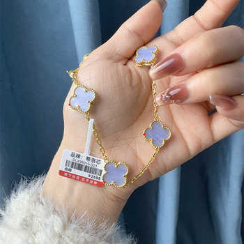 【三八节送老婆】经典四叶草手链项链女百搭送妈妈礼物券后77.9元包邮 【三八节送老婆】经典四叶草手链项链女百搭送妈妈礼物券后77.9元包邮