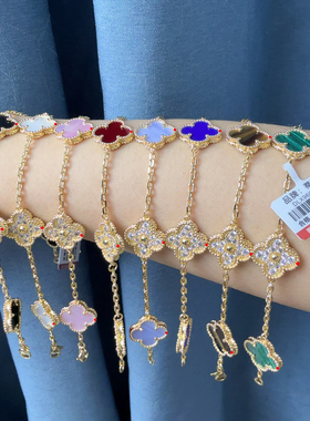 【活动大促销】DILOXIN品牌镀18K金项链镭射锁骨链手链贝母送女友