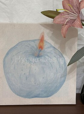blue apple ins风客厅卧室装饰画小清新儿童房治愈系梦幻蓝色挂画