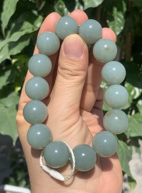 如意玉都-新疆和田玉且末玉且末蓝手串，卡16手链手串无纹裂