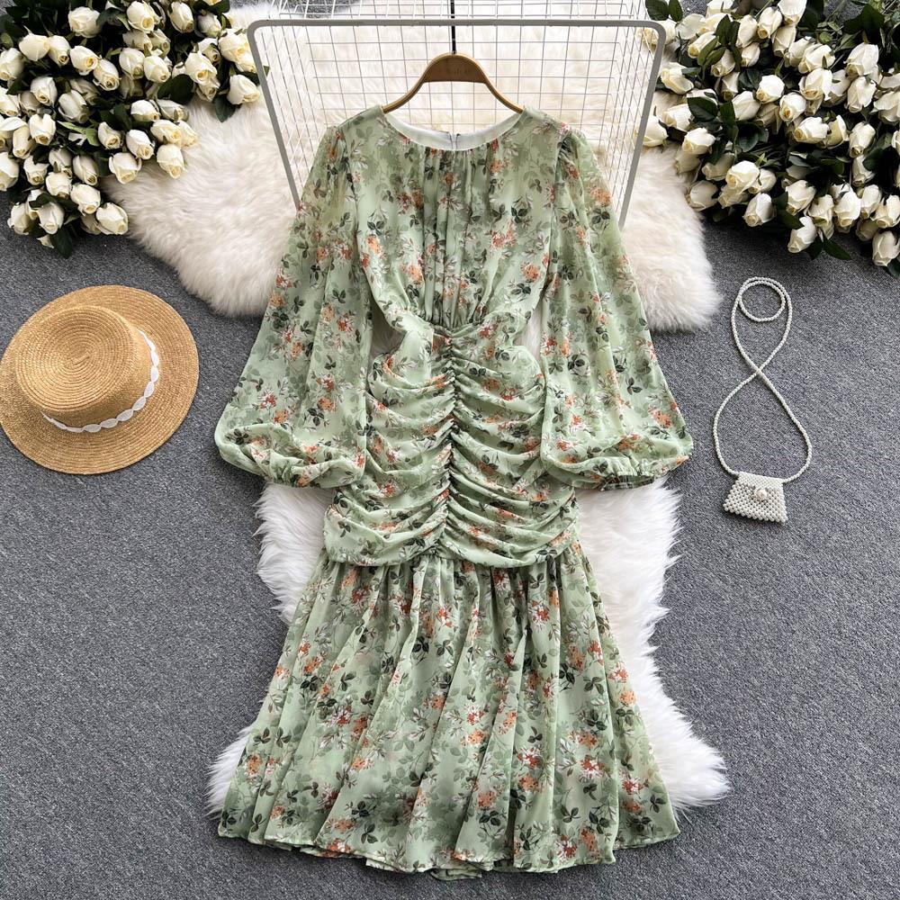 Dressed Goddess Fantasy Pleated Slim Fit Fishtail Dress for - 图3