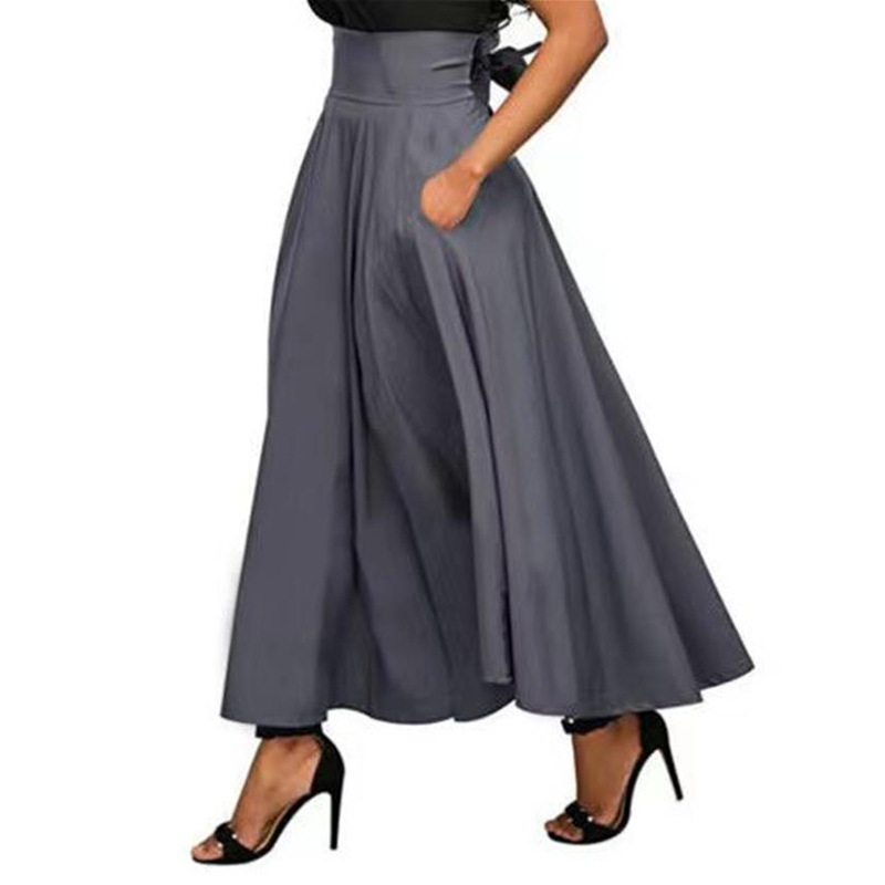 Women's half length skirt with pure straps and ankle waist l - 图2