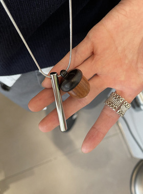 车静媛同款流苏项链ins小众高级感简约叠戴毛衣链长款吊坠饰品