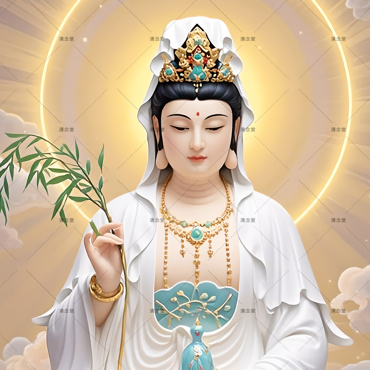 三尺三白衣观音法像救苦救难观世音菩萨画像挂画佛像供奉结缘卷轴,淘宝优惠券,粉丝福利购,淘宝优惠卷