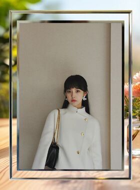张佳宁粉丝精致水晶玻璃相框欢乐颂周边摆件照片女生闺蜜礼物