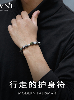 守护前行|M陨石南非龙血石男手链