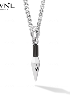 AWNL金刚杵黑曜石项链男款