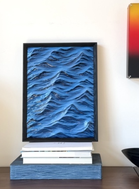 大海现代海浪装饰画玄关客厅卧室